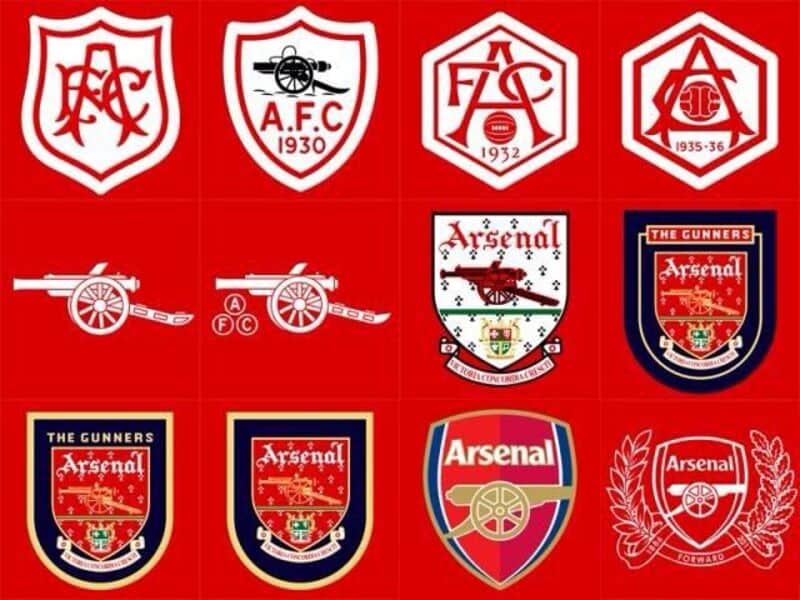 Biểu tượng Arsenal qua từng giai đoạn