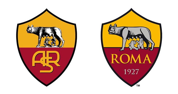 So sánh logo trước và sau khi chỉnh sửa của câu lạc bộ