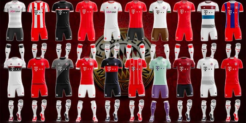 Các màu áo của Bayern Munich